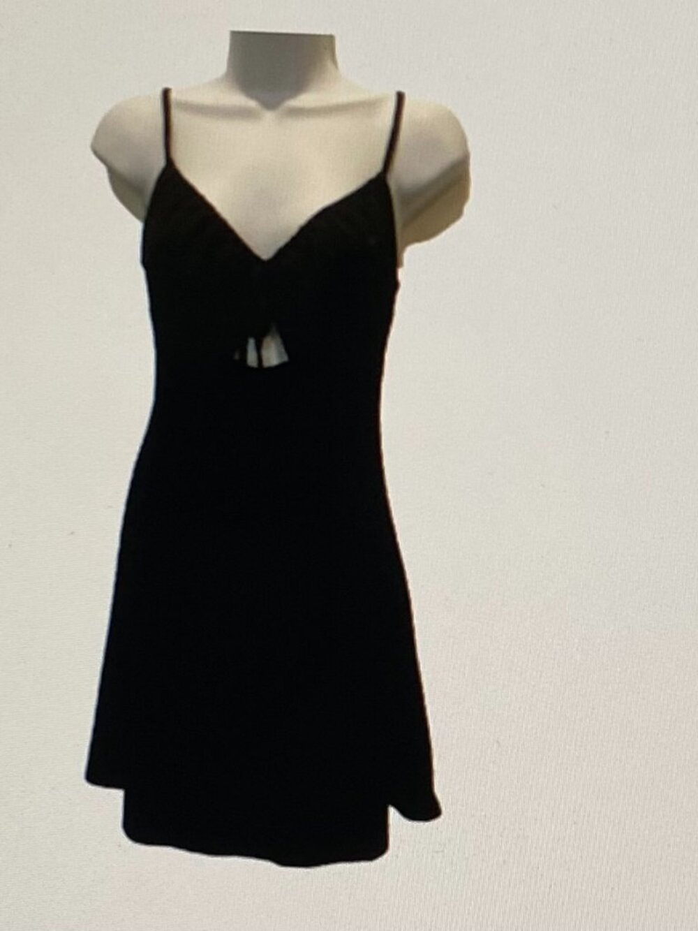 TOPSHOP BLACK CUT OUT MINI DRESS 4-6